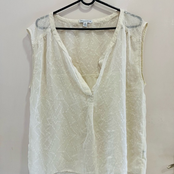American eagle Off white georgette top - Picture 9 of 16